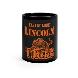 East St. Louis Lincoln Tigers Black mug 11oz