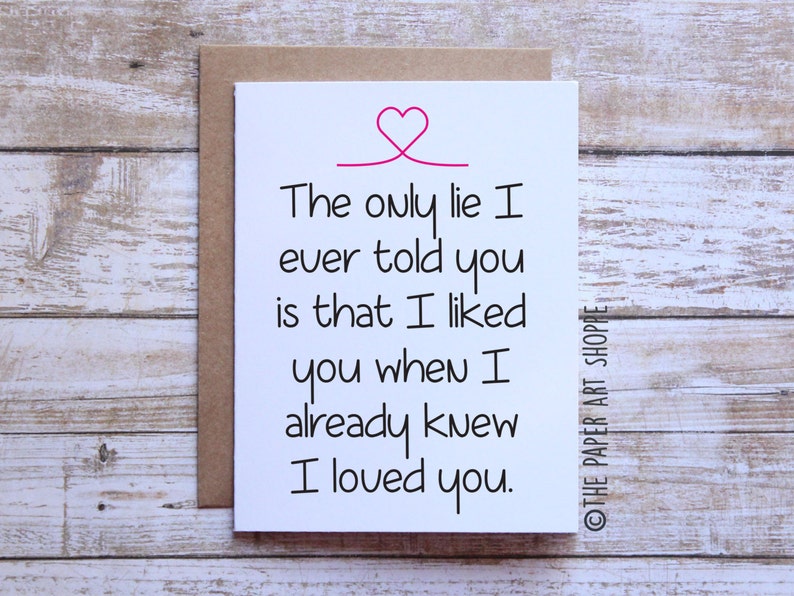 I love you card, Card for girlfriend, Card for boyfriend, Card for wife, Card for husband image 1