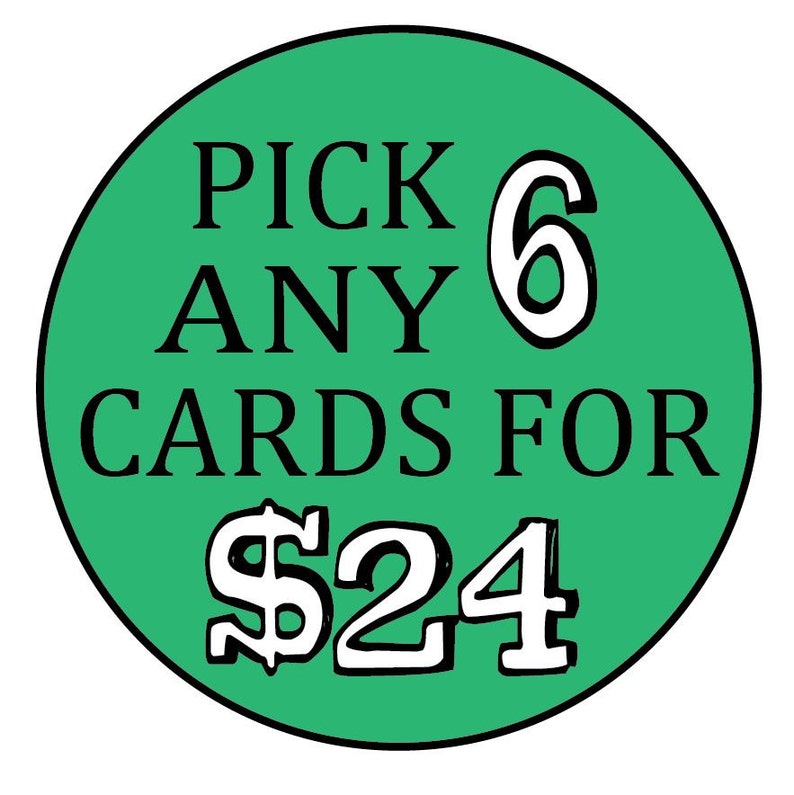 Pick any 6 cards image 1