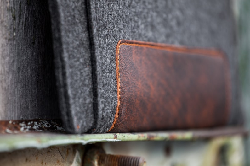 macbook cover 12 Dark Felt and leather MacBook Case 12 inch with extra pocket macbook case 12 inch mac 13 air case 2018 macbook 12 cover