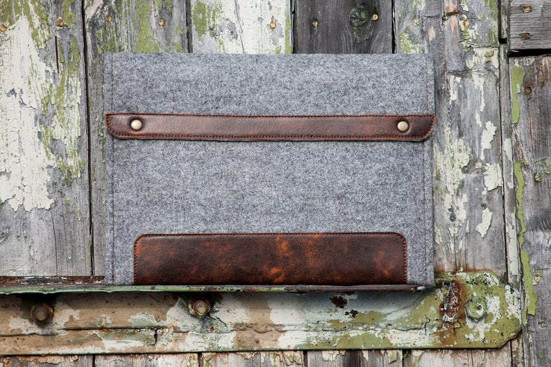 Leather Cover for Dell Xps 13 15 2 in 1 Dell xps case bag sleeve cover for 9300 9380 9500 9365 9570 9700 9370 Gray Felt Dell Xps 13 case