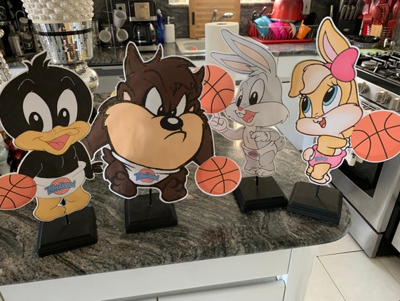 Space Jam Baby Centerpieces Baby Shower Birthday Etsy