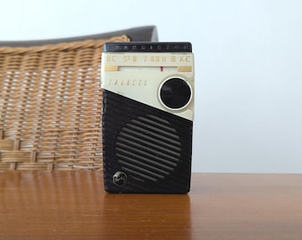 Rádio de bolso transistorizado vintage Trancel T7, Japão 1959