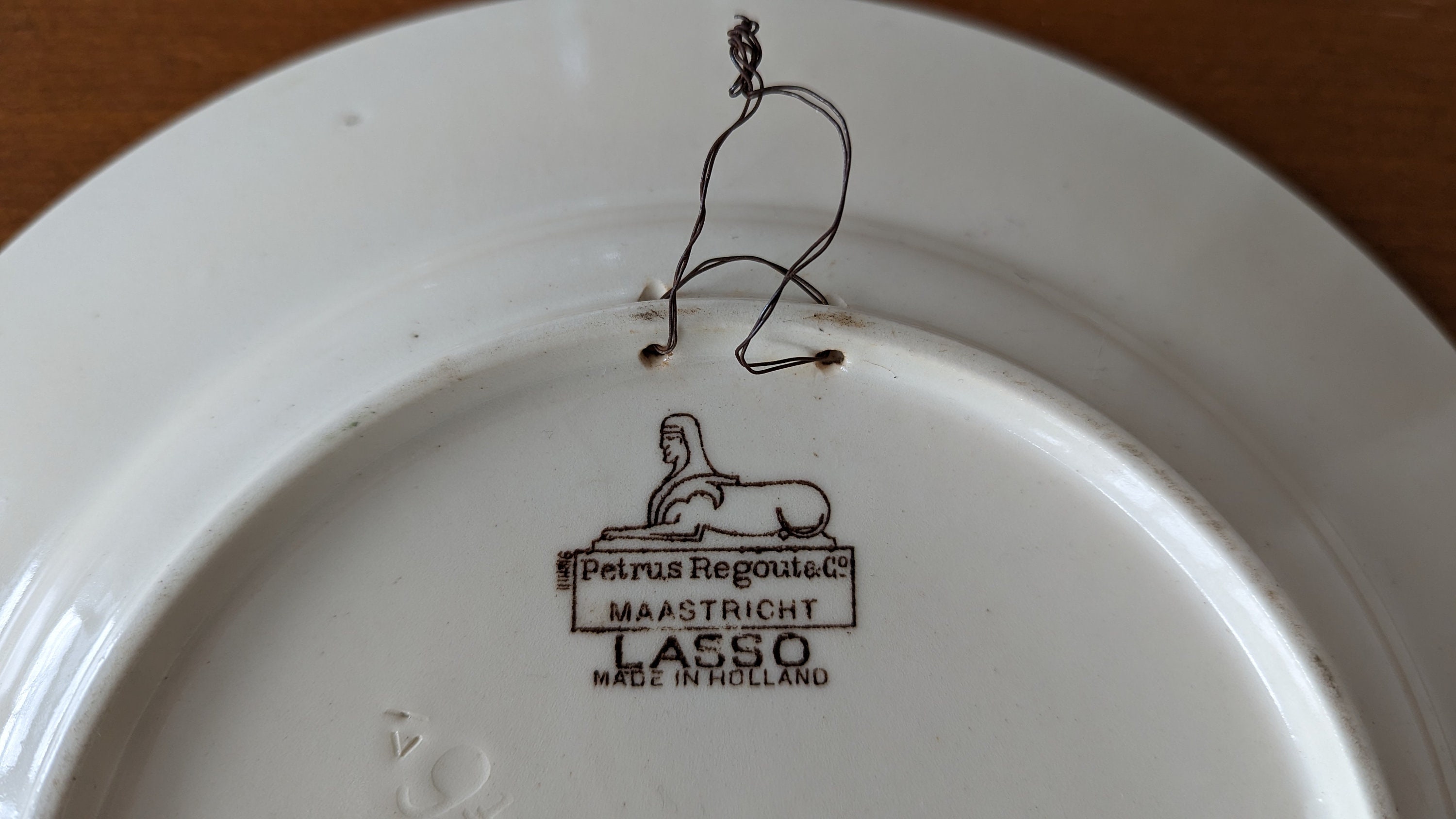 Petrus Regout Lasso Wall Plate, Dutch Earthenware Horses Decor - Etsy