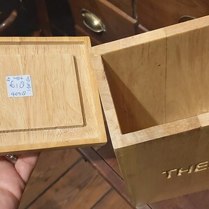 Kaffee und Teeaufbewahrungsboxen Holzaufbewahrung Teecaddy | Etsy