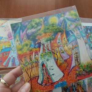 Pocztówki Tatyana Murova, kolorowe pocztówki, pocztówki, postkarten, Cartes Postale, Tatyana Murova, pocztówki artystyczne, zestaw pocztówek 5