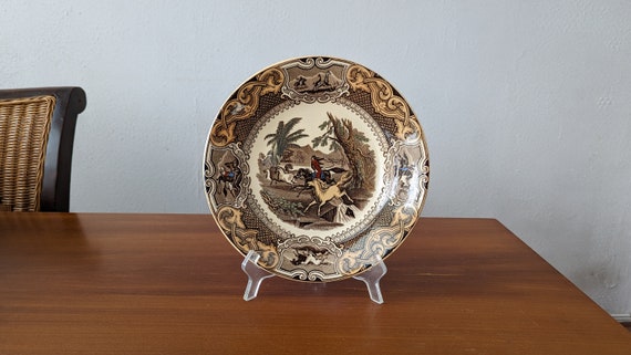 Petrus Regout Lasso Wall Plate, Dutch Earthenware Horses Decor - Etsy