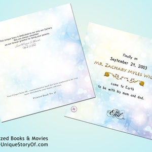 Unique children's personalized movie book & DVD saying child and parents name-Glossy Cover image 8