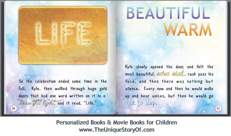 Unique children's personalized movie book & DVD saying child and parents name-Glossy Cover image 5