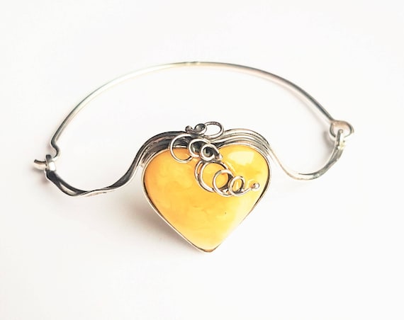 14g Genuine Baltic Amber Bracelet, Sterling Silver, Yellow/White Amber Bracelet, Not Modified Amber