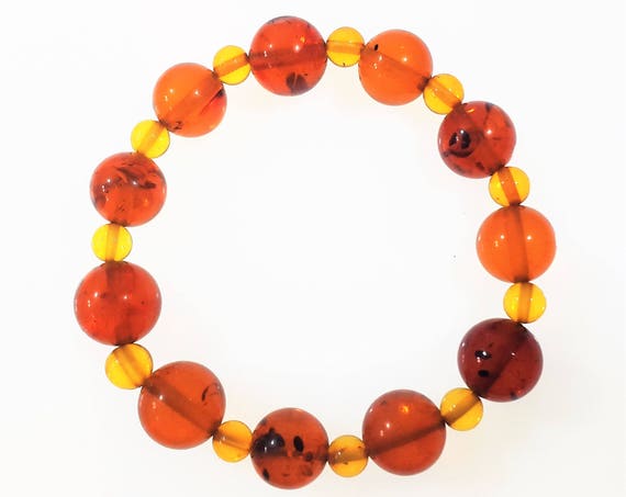 Handmade baltic amber bracelets 6,6g