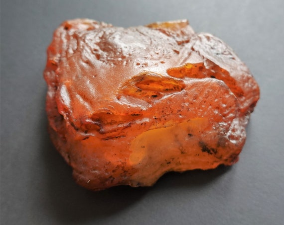 68,7g. Raw Amber Stone, Raw Amber Piece, Untreated Amber Stone, Yellow/Butterscotch Amber