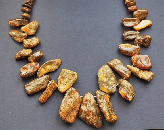 98,6g. Big Necklace Natural Baltic Amber