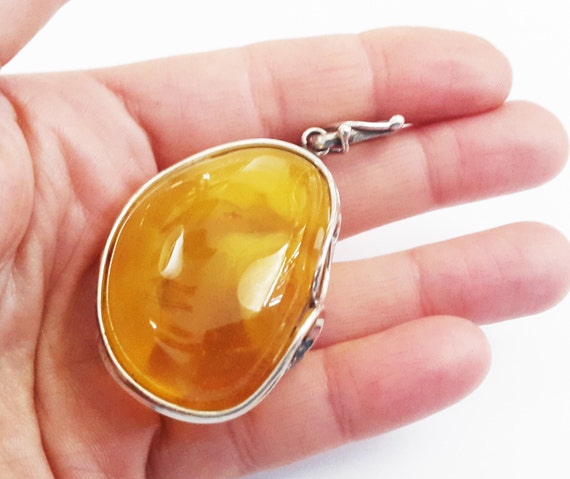 Handmade Amber Pendant, 23g