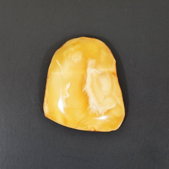 21g Natural Baltic Amber, Amber Stone, White Amber, Amber Gemstone, Organic Amber, Amber Cabochon, MilkHoney Amber