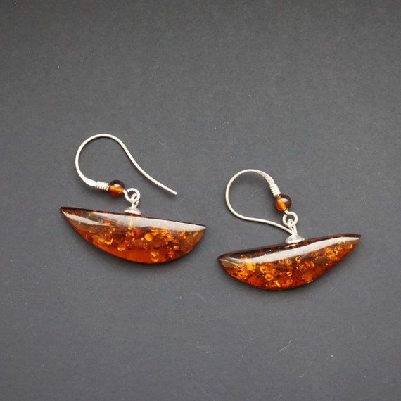 Natural amber earrings 3g