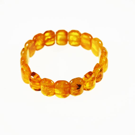 Natural Baltic Amber Bracelet, Organic Amber Bracelet, Genuine Amber, Yellow Amber Bracelet, Giftt for Him, Gift For Her