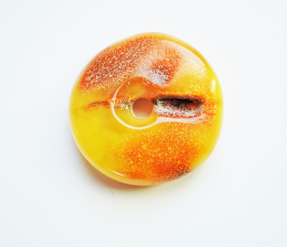 11g. Donut Amber Pendant