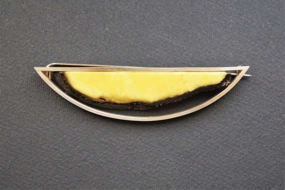 15,2g Baltic Amber Brooch