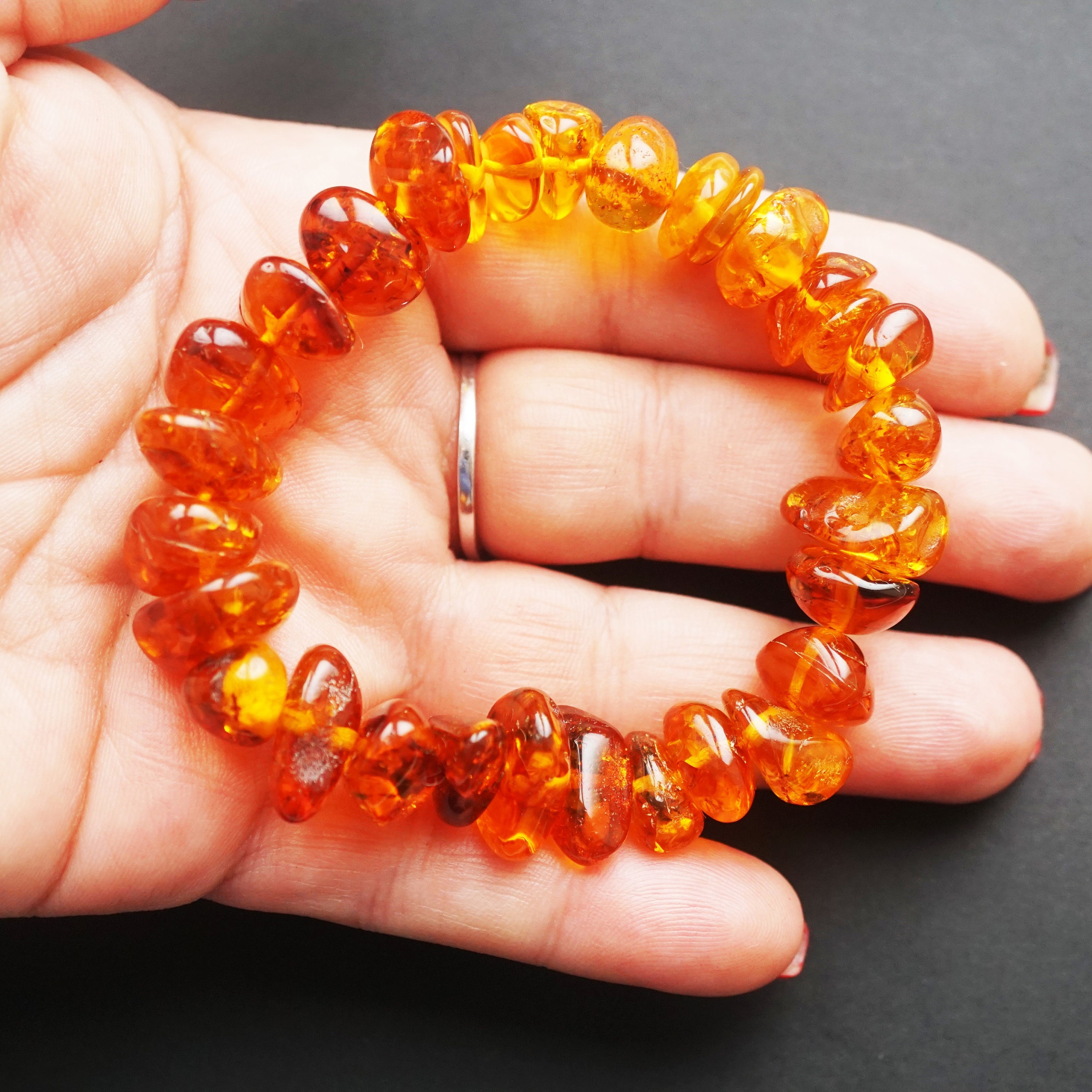 17g.Yellow Baltic Amber Bracelet Genuine Amber Bracelet | Etsy