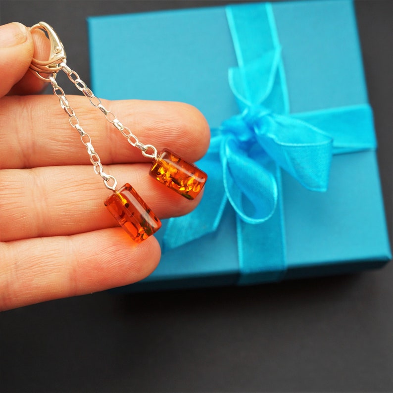 3,4g Natural Baltic amber earrings