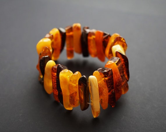 Multicolour Amber Bracelet 26g