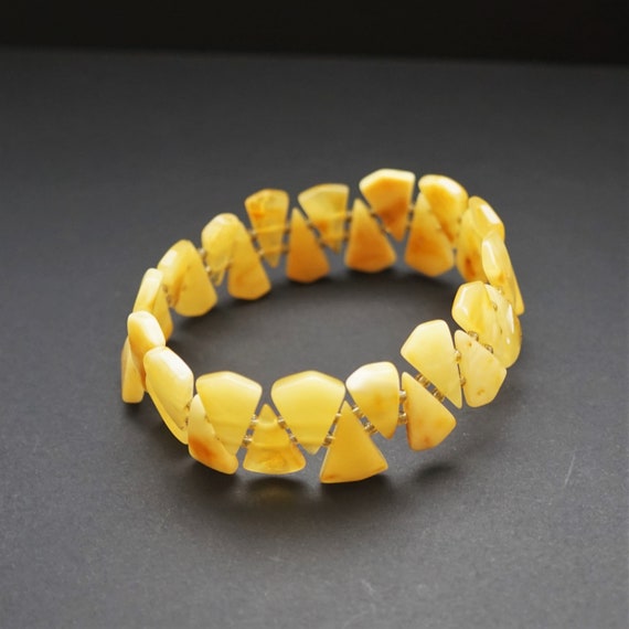 Butterscotch Baltic Amber Bracelet, Genuine Amber Bracelet, Beaded Bracelet, Untreated Amber, Organic, Natural