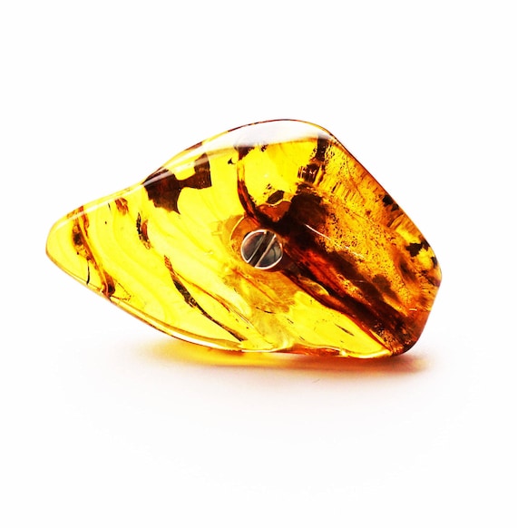 39g Huge Baltic Amber Ring E.Salwierz Design