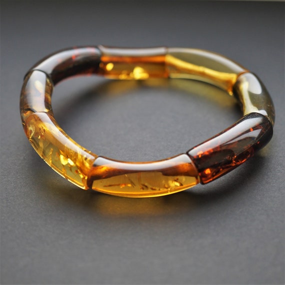 20g Multicolour Baltic Amber Bracelet, Genuine Amber Bracelet, Beaded Bracelet