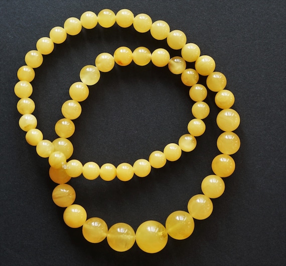 19,3g. Untreated Butterscotch Baltic Amber Necklace, Genuine Amber Necklace, Beaded Necklace, Untreated Amber, Organic, Natural