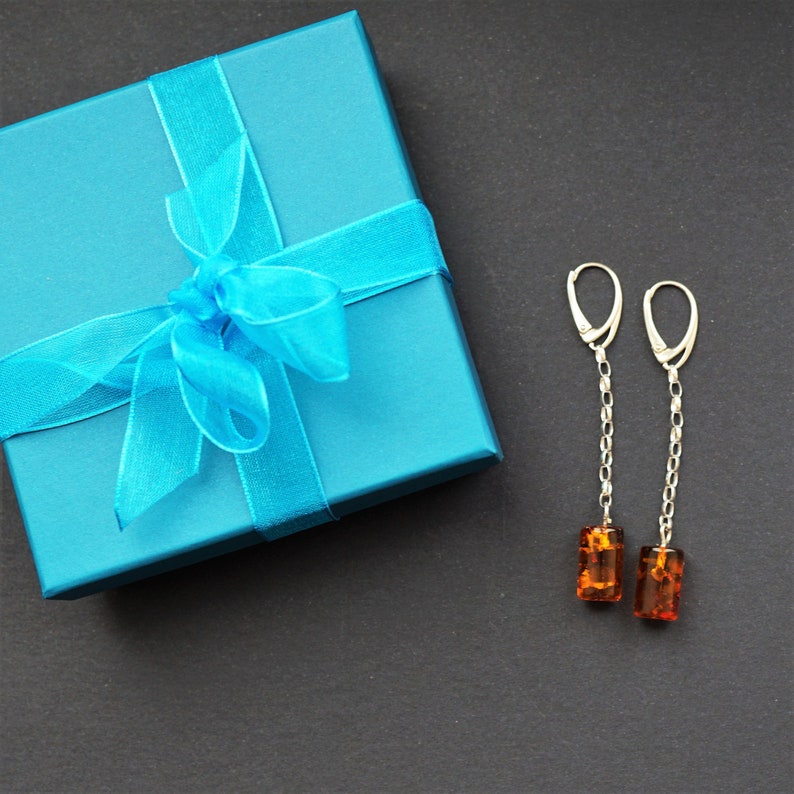 3,4g Natural Baltic amber earrings