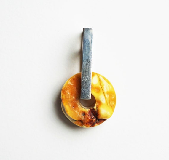 Handmade Natural Baltic Amber Pendant, 5g