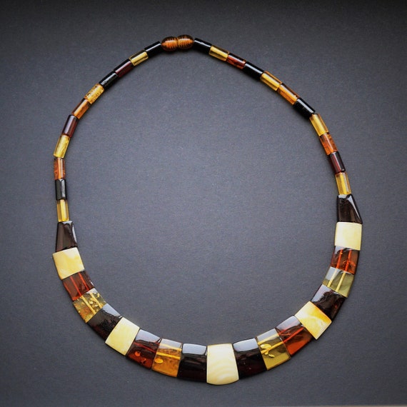 18,8g Multicolour baltic amber Necklace
