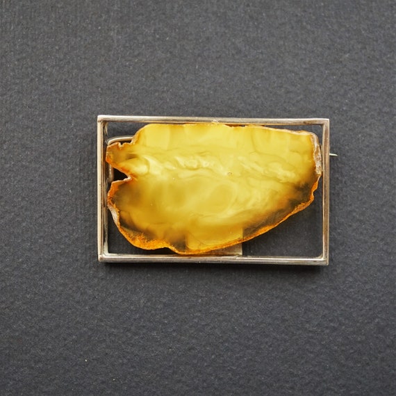 12,6g Baltic Amber Brooch