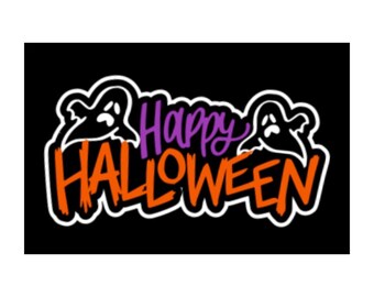 CHILLS /& THRILL TITLE Halloween scrapbook premade paper piecing by Rhonda