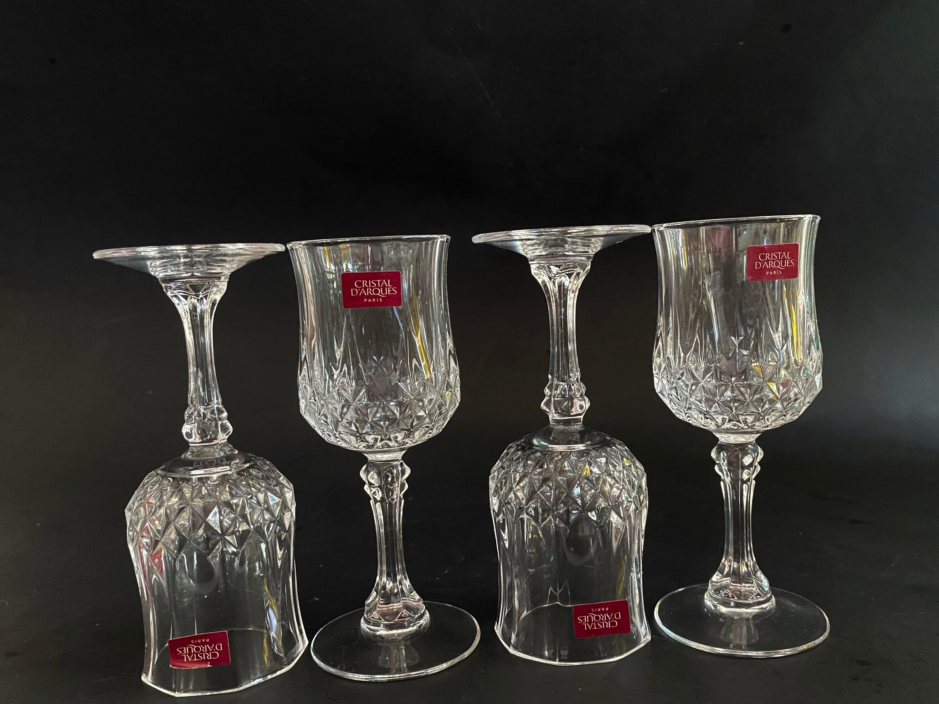 Vintage Crystal Shot Glasses Long Stem Shot Glasses Liqueur Etsy