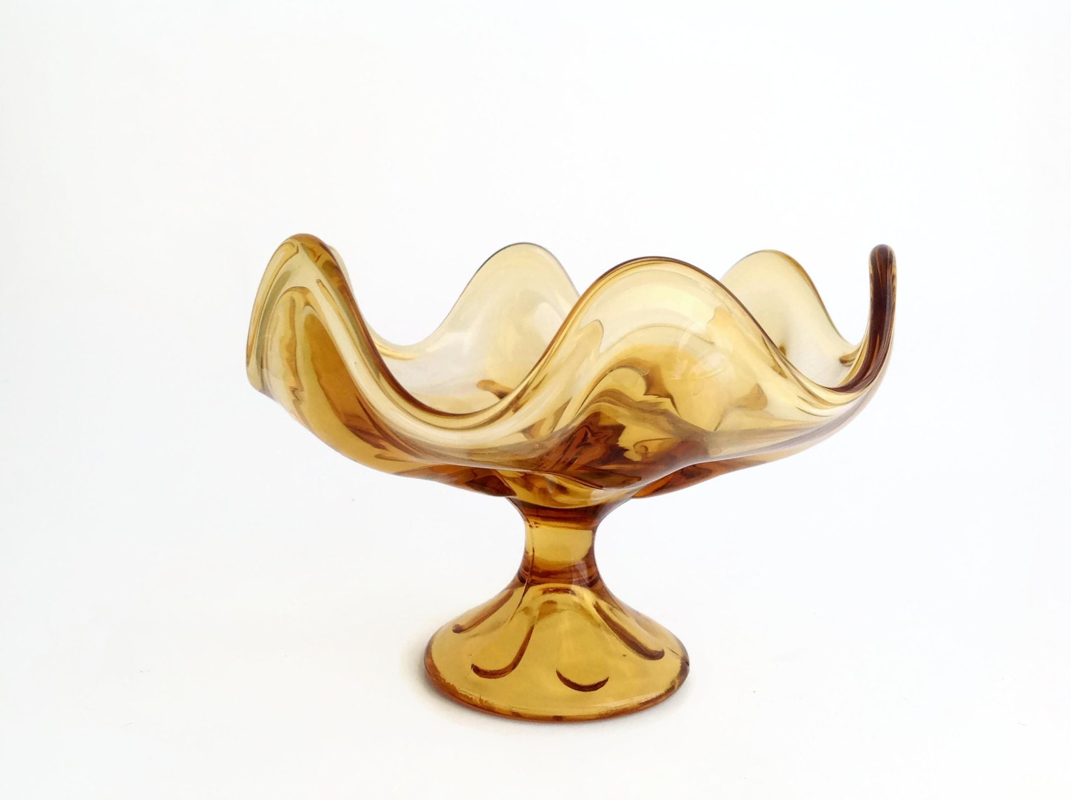 Vintage Viking Art Glass Bowl 1960's Glass Viking Etsy