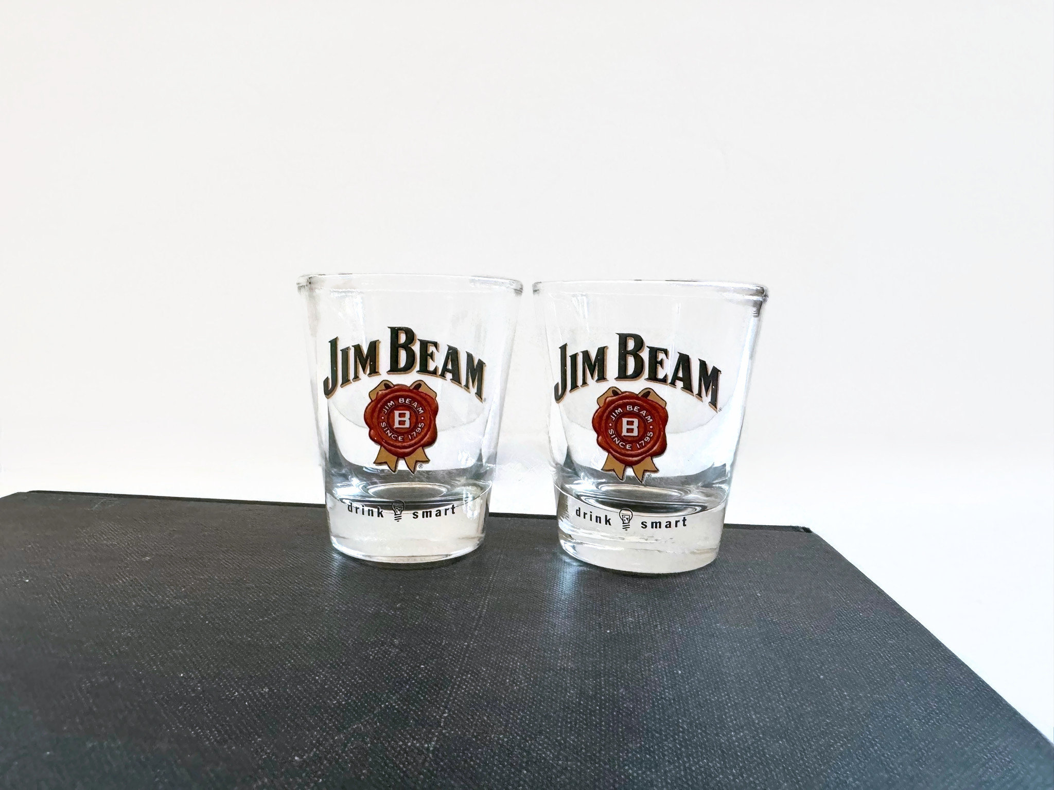 Vintage Jim Beam Shot Glasses - Set of 2 - Man Cave Bar Decor - Etsy, image size:2048x1536