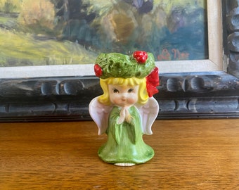 Vintage Scandinavian Angel, 1960s Angel Candleholder, Lefton Japan