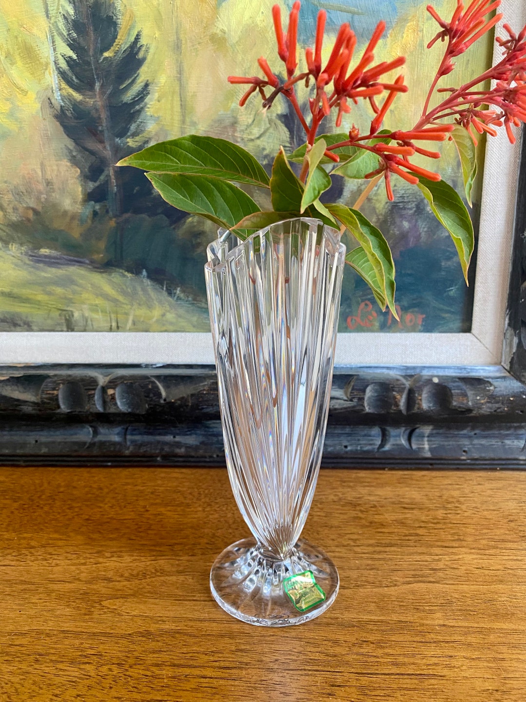 Vintage Waterford Vase Waterford Bud Vase Modernist Vase Etsy