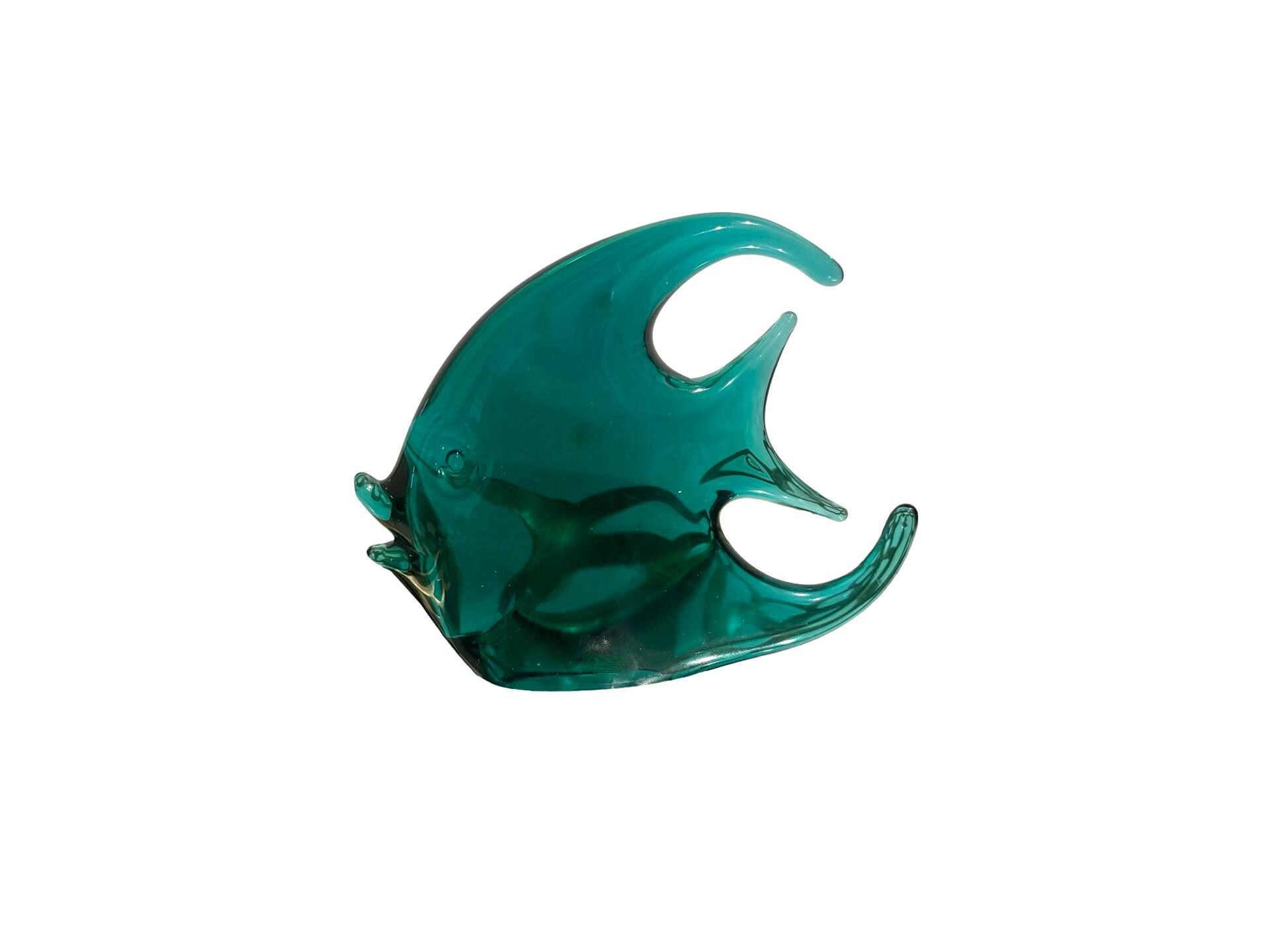 Vintage Murano Glass Fish, Blue Green Turquoise Glass Fish, V Nason ... - Value Of Rare Blue Glass Fish