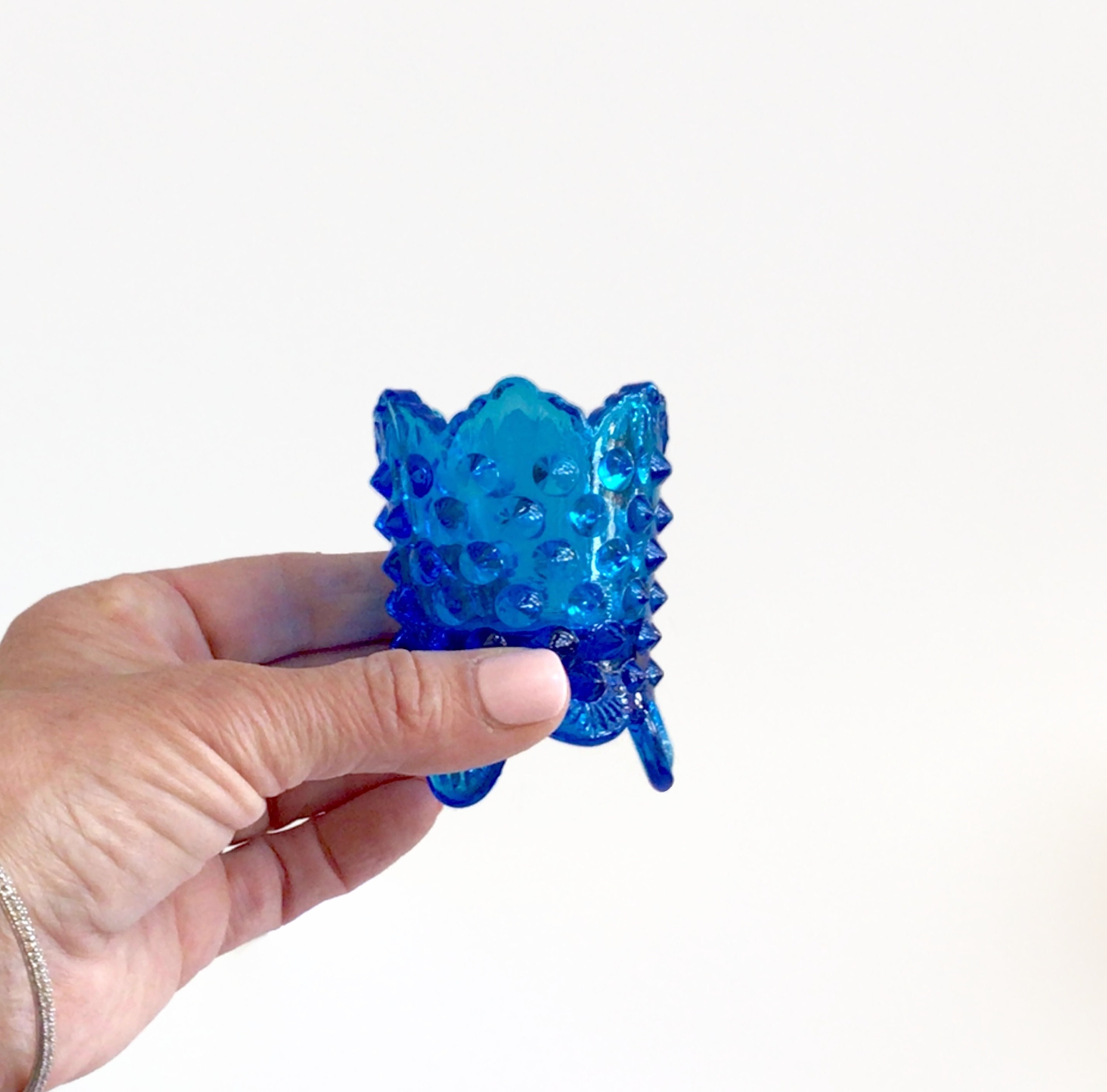 Vintage Fenton Glass Toothpick Holder Small Planter Colonial Etsy