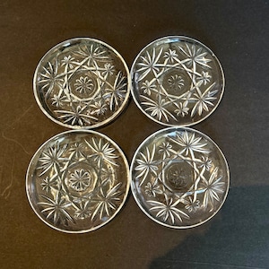 Vintage Coasters, Starburst Cocktail Dishes, Wine Holders, Small Plates, Candle Holders, Housewarming Gift