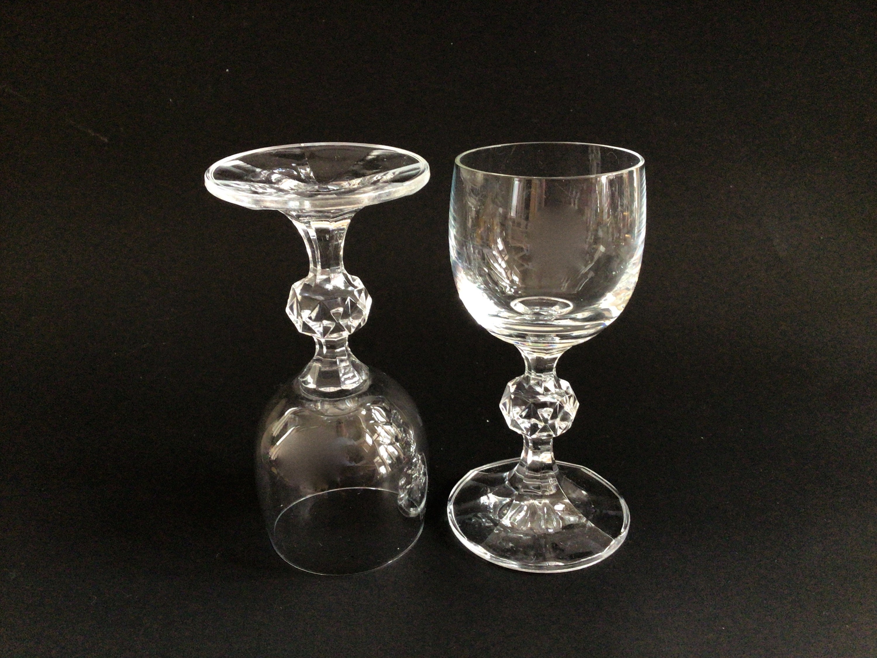 Vintage Fancy Shot Glasses Ball Stem Girl Gift Art Deco Etsy