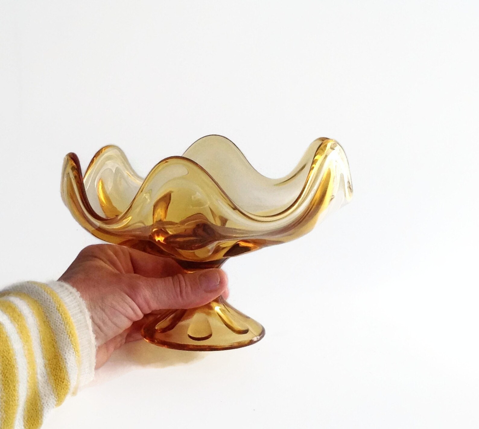 Vintage Viking Art Glass Bowl 1960's Glass Viking Etsy