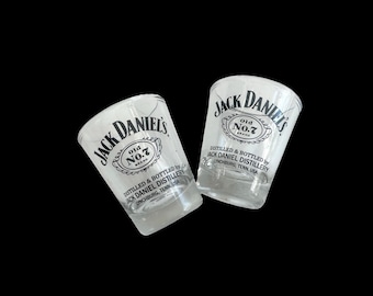 Vintage Jack Daniels Shot Glasses - Whiskey Gift idea, Man Cave
