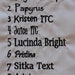Custom embroidery on satin handkerchief