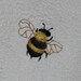 Yellow Bumble Bee Hand Towel / Embroidered Hand Towel / Summer Towel / Bee Decor / Mother's Day Gifts