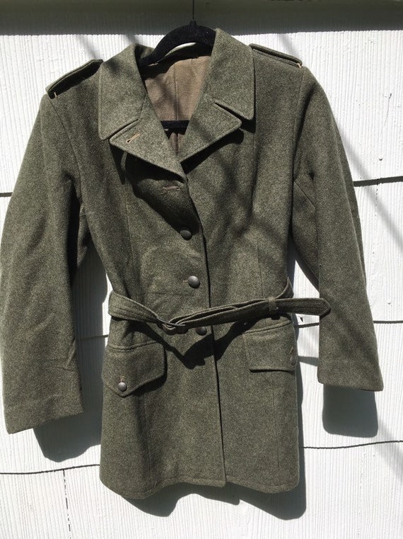 Men’s wool military coat WW2 jacket 1940’s antiqu