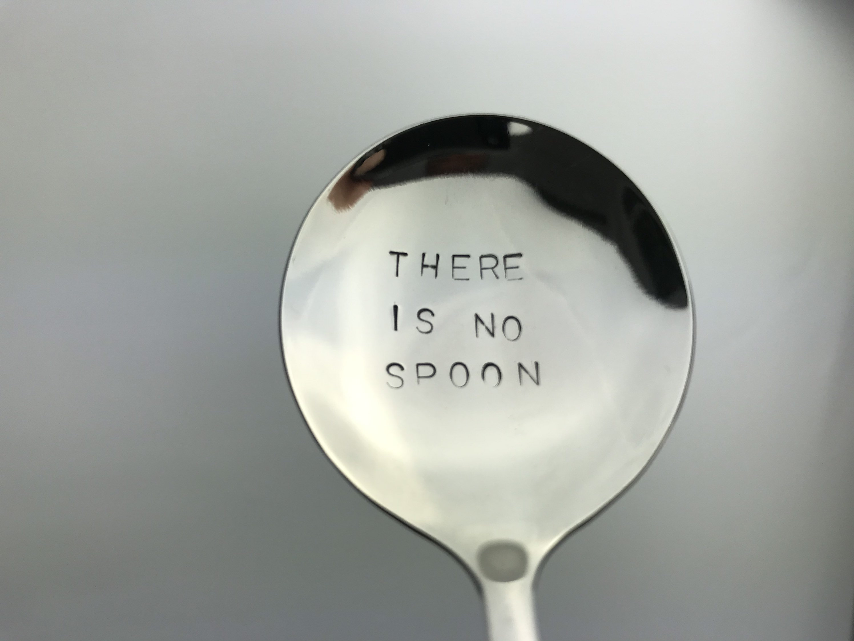THERE is NO SPOON. Matrix inspired when Keanu or Neo was Etsy